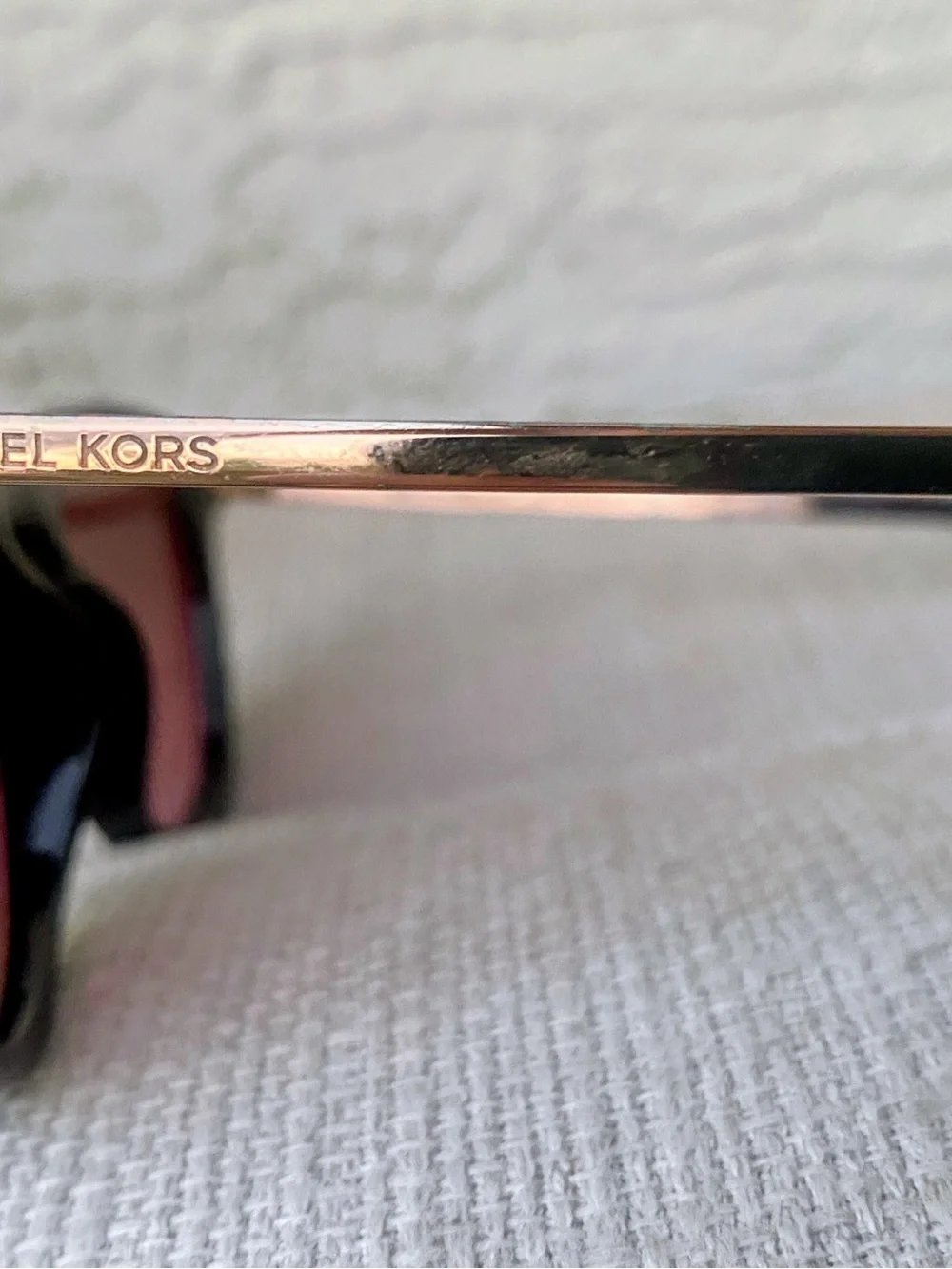 Michael Kors Burgundy Frame Sunglasses with Rose Gradient Lenses
